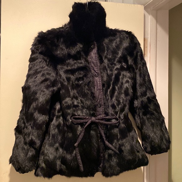 Vintage Reversible Rabbit Fur Jacket 